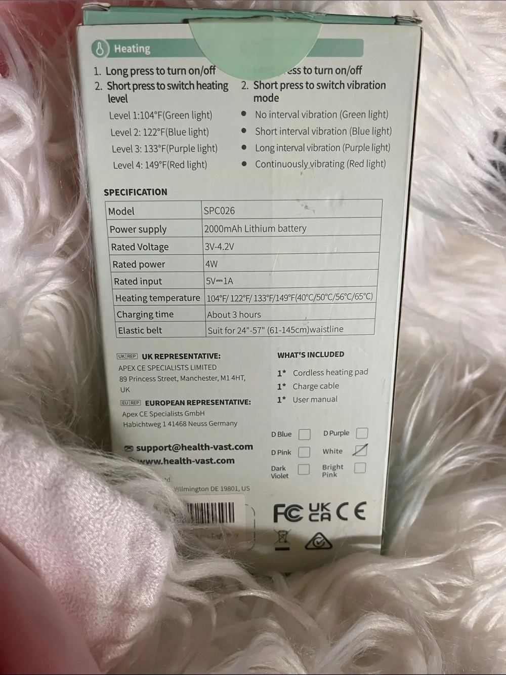N/A cordless heating